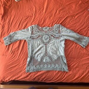 Cotton lace blouse